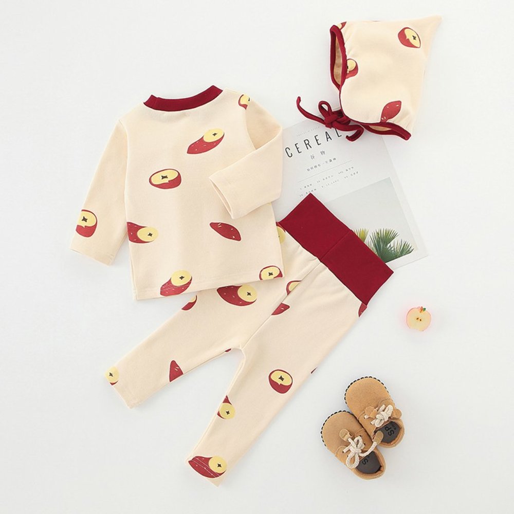 Baby Unisex Sweet Potatoes Print Pajamas
